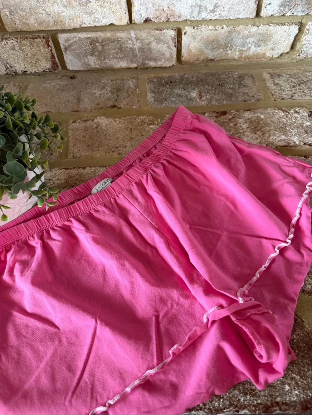 J. Crew | Pink Cotton Tank Top & Shorts Sleep Set | M